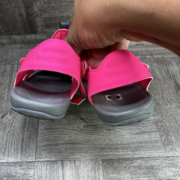 Nike Sunray Protect 2 Kids size 1Y Hot Pink Grey Water Shoes - Picture 6 of 8